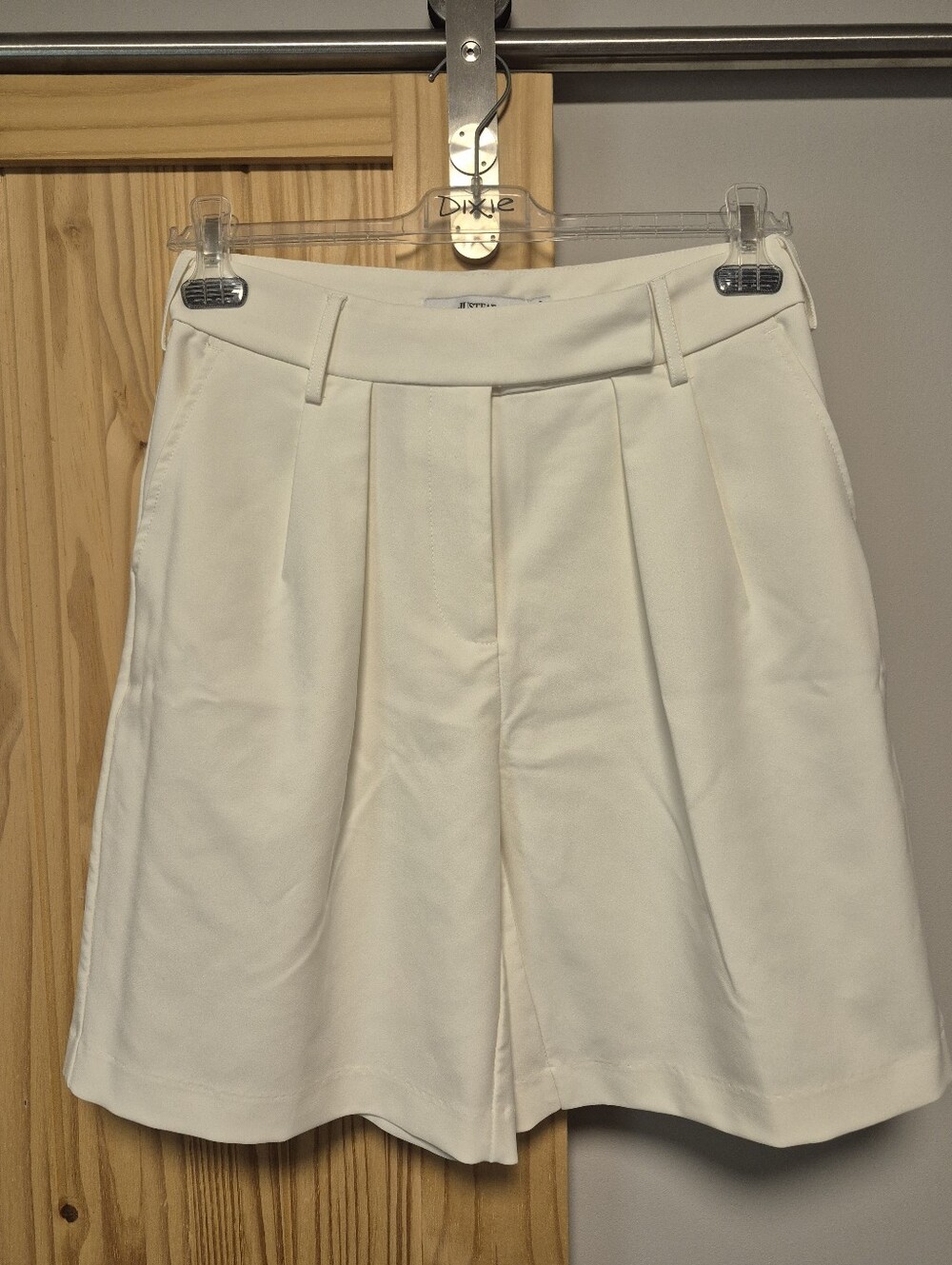 NWOT Pleated High-Waist Shorts